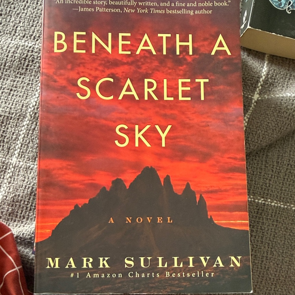Beneath a Scarlet Sky - Red Paperback Novel by